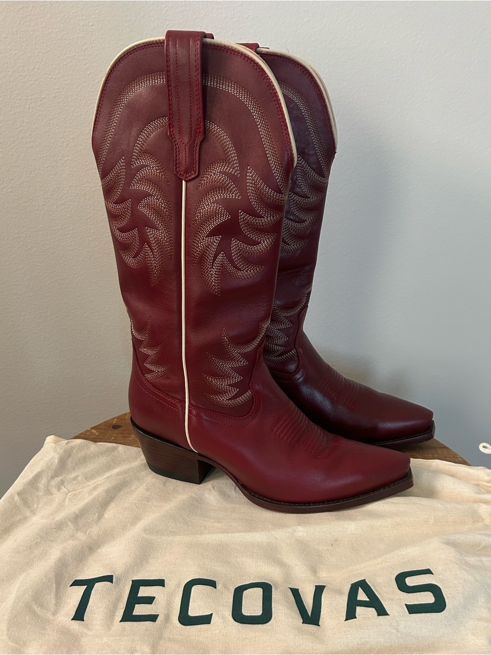 Tecovas Women's The Annie Scarlet Leather Boots